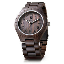 Load image into Gallery viewer, LeeEv Ev1001 Natural Handmade Zebra Sandal Wooden Watches For Men Luxury Watch MIYOTA Quartz Retro Antique Sandalwood Relogio
