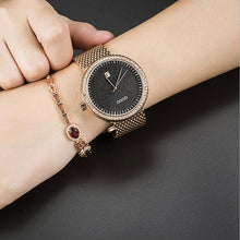 Load image into Gallery viewer, GUOU Watch Luxury Diamond Women Watches Fashion Casual Auto Date Ladies Quartz Watch Stainless Steel Clock saat relogio feminino