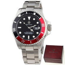 Load image into Gallery viewer, REGINALD Watch Men GMT Rotatable Bezel Sapphire Glass Stainless steel Quartz Watches relogio masculino