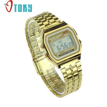 Load image into Gallery viewer, Hot hothot Womens Men Watch Stainless Steel Digital Alarm Stopwatch Classic Silver Gold WristWatch Men nv7 Dropshipping LI