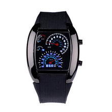 Load image into Gallery viewer, Perfect Gift Fashion Aviation Turbo Dial Flash LED Watch Gift Mens Lady Sports Car Meter Levert Dropship Mar01