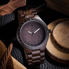 Load image into Gallery viewer, 2018 New Natural Black Sandal Wood Analog Watch UWOOD Japan MIYOTA Quartz Movement Wooden Watches Dress Wristwatch For Unisex