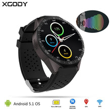 Load image into Gallery viewer, Kingwear KW88 Android 5.1 GPS Smart Watch With SIM Card Heart Rate Monitor Camera Fitness Tracker Clock Wrist Watch Cell Phone