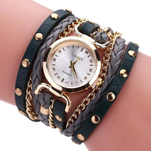 Load image into Gallery viewer, Quartz Wristwatches Relogio Feminino Fashion Luxury Alloy Watch High Quality Leather Bracelet Watches Women 17DEC26