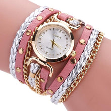 Load image into Gallery viewer, Quartz Wristwatches Relogio Feminino Fashion Luxury Alloy Watch High Quality Leather Bracelet Watches Women 17DEC26
