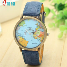 Load image into Gallery viewer, OTOKY Willby Mini World Map Watch Men Women Gift Watches 161213 Drop Shipping