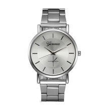 Load image into Gallery viewer, Women Watches Top Brand Military Wristwatches Stainless Steel Fashion Silver Luxury Clock Woman Quartz Watch 18MAY17