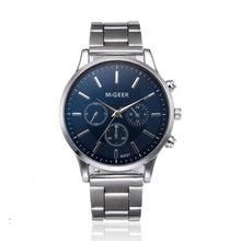 Load image into Gallery viewer, Fashion Men Crystal Stainless Steel Analog Quartz Wrist Watch Bracelet stainless Casual men's watches dropshipping Male Watch