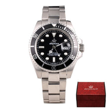 Load image into Gallery viewer, REGINALD Watch Men GMT Rotatable Bezel Sapphire Glass Stainless steel Quartz Watches relogio masculino