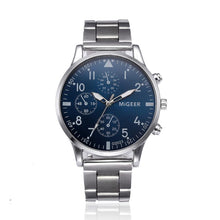 Load image into Gallery viewer, Watch Men Top Brand Crystal Stainless Steel Casual Clock Watches Fashion 2017 Silver Quartz Watches Reloj Hombre 18APR03