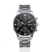 Load image into Gallery viewer, Watch Men Top Brand Crystal Stainless Steel Casual Clock Watches Fashion 2017 Silver Quartz Watches Reloj Hombre 18APR03