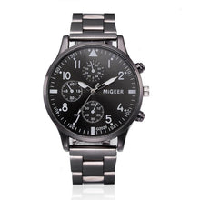 Load image into Gallery viewer, Watch Men Top Brand Crystal Stainless Steel Casual Clock Watches Fashion 2017 Silver Quartz Watches Reloj Hombre 18APR03