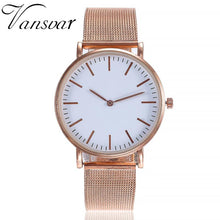 Load image into Gallery viewer, VANSVAR Watch Reloj Mujer Fashion 2018 Gold Watches Women Stainless Steel Marble Strap Women Watch montre femme 18JUL12