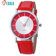 Load image into Gallery viewer, OTOKY Willby Women Fashion Retro Red Dial Leather Analog Quartz Wrist Watch Watches 161213 Drop Shipping