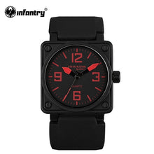 Load image into Gallery viewer, INFANTRY Military Watch Men Square Minimalist Wristwatch Mens Watches Top Brand Luxury Army Sport Silicone Relogio Masculino