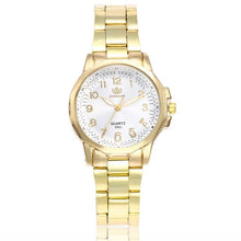 Load image into Gallery viewer, Women Fashion Stainless Steel Band Analog Quartz Round Wrist Watch Watches women's watches famous brand clock women 2018