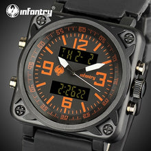 Load image into Gallery viewer, INFANTRY Mens Watches Top Brand Luxury Military Watch Men Aviator Analog Digital Watches for Men Army Square Relogio Masculino