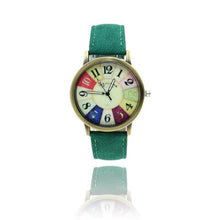 Load image into Gallery viewer, GEMIXI Fashion Watches women luxury brand wristwatches fashionable Harajuku Graffiti Pattern Leather Band Wrist Watches
