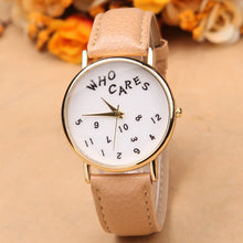 Load image into Gallery viewer, GEMIXI Fashion Dignity Fashion Women Letter Casual PU Leather Watch Analog Quartz Wrist Watches reloj hombre kol saati