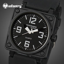 Load image into Gallery viewer, INFANTRY Mens Watches Top Brand Luxury Military Watch Men Square Tactical Army Black Silicone Watches for Men Relogio Masculino