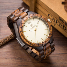 Load image into Gallery viewer, Wooden Watch Men Wood Watches Fashion Casual Wooden Luxury Watch Relogio Feminino Relojes Christmas Gifts Men's Watch
