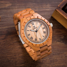 Load image into Gallery viewer, Wooden Watch Men Wood Watches Fashion Casual Wooden Luxury Watch Relogio Feminino Relojes Christmas Gifts Men's Watch
