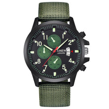 Load image into Gallery viewer, XINEW Men's Military Steel Military Date Quartz Analog Army Casual Dress Wrist Watches Dropshipping 0807
