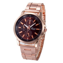 Load image into Gallery viewer, Quartz Wristwatch Reloj Mujer Luxury Fashion Hour Watch Rose Gold Stainless Steel Sport Clock Women Watches 18APR26
