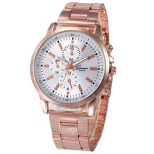 Load image into Gallery viewer, Quartz Wristwatch Reloj Mujer Luxury Fashion Hour Watch Rose Gold Stainless Steel Sport Clock Women Watches 18APR26