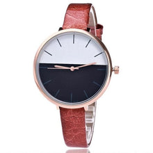 Load image into Gallery viewer, Quartz Watch Women Fashion Casual Round Case Glass Wristwatches Leather Band 2018 Casual Montre femme Watch 18FEB3