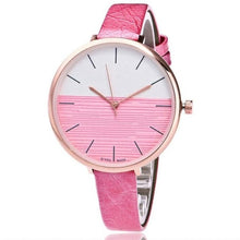 Load image into Gallery viewer, Quartz Watch Women Fashion Casual Round Case Glass Wristwatches Leather Band 2018 Casual Montre femme Watch 18FEB3