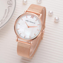 Load image into Gallery viewer, Lvpai Quartz Wristwatches Woman's Watch Stainless Steel Belt Watch Montre Femme Fashion 2018 Silver Mesh Watches Women J20