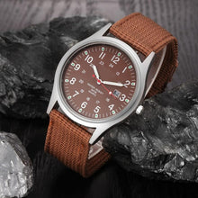 Load image into Gallery viewer, Military Army Men's Date Canvas Band Stainless Steel Sport Quartz Wrist Watch relojes hombre 2017 montre homme july11