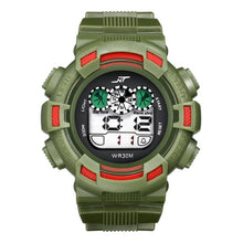 Load image into Gallery viewer, Mens LED Digital Date Alarm Waterproof Rubber Sports Army Watch Wristwatch Relogio Masculino Erkek Kol Saati Watch Men