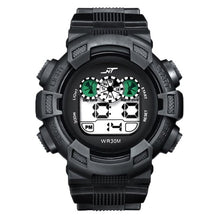 Load image into Gallery viewer, Mens LED Digital Date Alarm Waterproof Rubber Sports Army Watch Wristwatch Relogio Masculino Erkek Kol Saati Watch Men