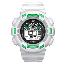 Load image into Gallery viewer, Mens LED Digital Date Alarm Waterproof Rubber Sports Army Watch Wristwatch Relogio Masculino Erkek Kol Saati Watch Men