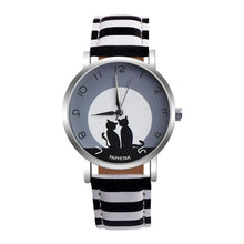 Load image into Gallery viewer, OTOKY Women Watches Cute Cat Faux Leather Strap Relojes mujeres Analog Quartz Watch relogios Wristwatches Dropshipping Feb09