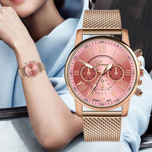 Load image into Gallery viewer, 2018 New Fashion Faux Chronograph Plated Classic Geneva Quartz Ladies Watch Women Crystals Wristwatches Relogio Feminino Gift