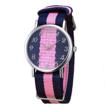 Load image into Gallery viewer, Drop Shipping Women Men Casual Canvas Bracelet Wrist Quartz Watch The British French watch is hot au151