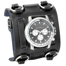 Load image into Gallery viewer, LANCARDO Men's Punk Retro Tachymetre Wide Strap Watches Male Reloj Watch Leather Bracelet Quartz WristWatch For Man Gifts Clock
