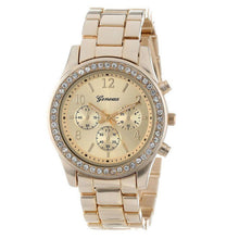 Load image into Gallery viewer, 2018 New Fashion Faux Chronograph Plated Classic Geneva Quartz Ladies Watch Women Crystals Wristwatches Relogio Feminino