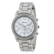 Load image into Gallery viewer, 2018 New Fashion Faux Chronograph Plated Classic Geneva Quartz Ladies Watch Women Crystals Wristwatches Relogio Feminino