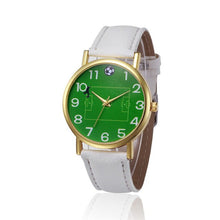 Load image into Gallery viewer, Drop Shipping Women Men Watches Soccer Ball Print Leather Wrist Watch Casual Gift 170627