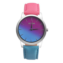 Load image into Gallery viewer, Luxury Retro Rainbow Design Women Lady Dress Watches Leather Band Quartz Wrist Watch Bracelet Digital Relogio Feminino Saat Gift