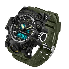 Load image into Gallery viewer, SANDA 742 Sports Men's Watches G style Waterproof LED Quartz Sport Military Watch S Shock Male Clock relogios masculino 2019