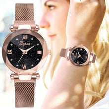 Load image into Gallery viewer, 2019 New Arrival Lvpai Fashion Starry Sky Stainless Steel Mesh Belt Watch Casual Quartz Watch Mechanical Watches women feminino