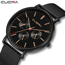 Load image into Gallery viewer, 2019 New Watch Fashion Mens Watch Slim Mesh Steel Waterproof Minimalist Wrist Watches Luxury Watch 22*