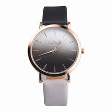 Load image into Gallery viewer, Fashion Ladies Women Wrist Watches Rainbow Pattern PU Leather Quartz Woman Watches Reloj Mujer Simple Leather Watch Bracelets