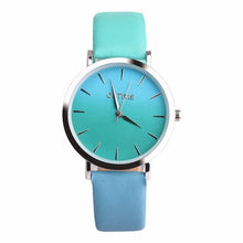 Load image into Gallery viewer, Fashion Ladies Women Wrist Watches Rainbow Pattern PU Leather Quartz Woman Watches Reloj Mujer Simple Leather Watch Bracelets