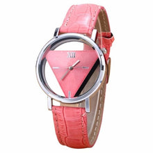 Load image into Gallery viewer, 2019 New Design Mens Womens Unique Hollowed-out Triangular Dial Black Fashion Watch Orologio reloj mujer Horloges Uhren xfcs
